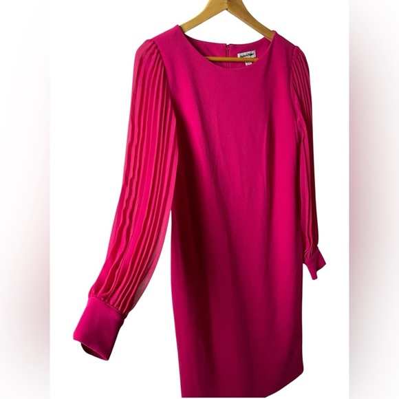 Shelby & Palmer Fuchsia Long Sleeve Dress - Picture 3 of 10